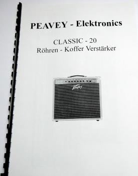 Peavey Classic-20 / Röhren-Kofferverstärker / techn. Unterlage